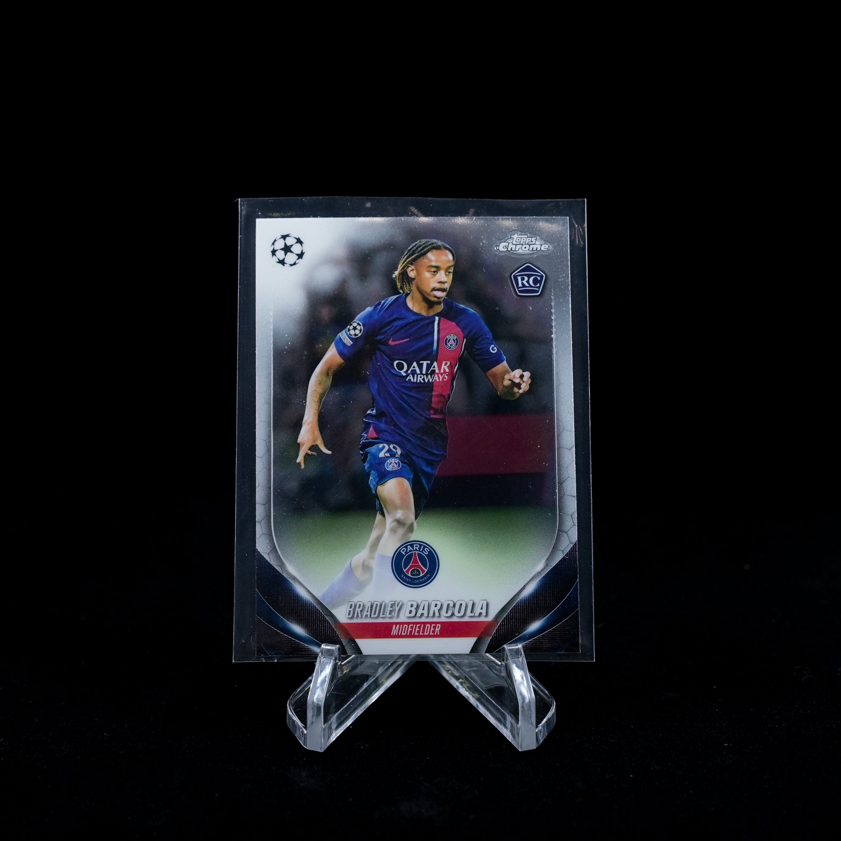 2023-24 Topps Chrome UEFA Club Competitions Soccer-PSG Paris Saint-Germain FC-Base Card